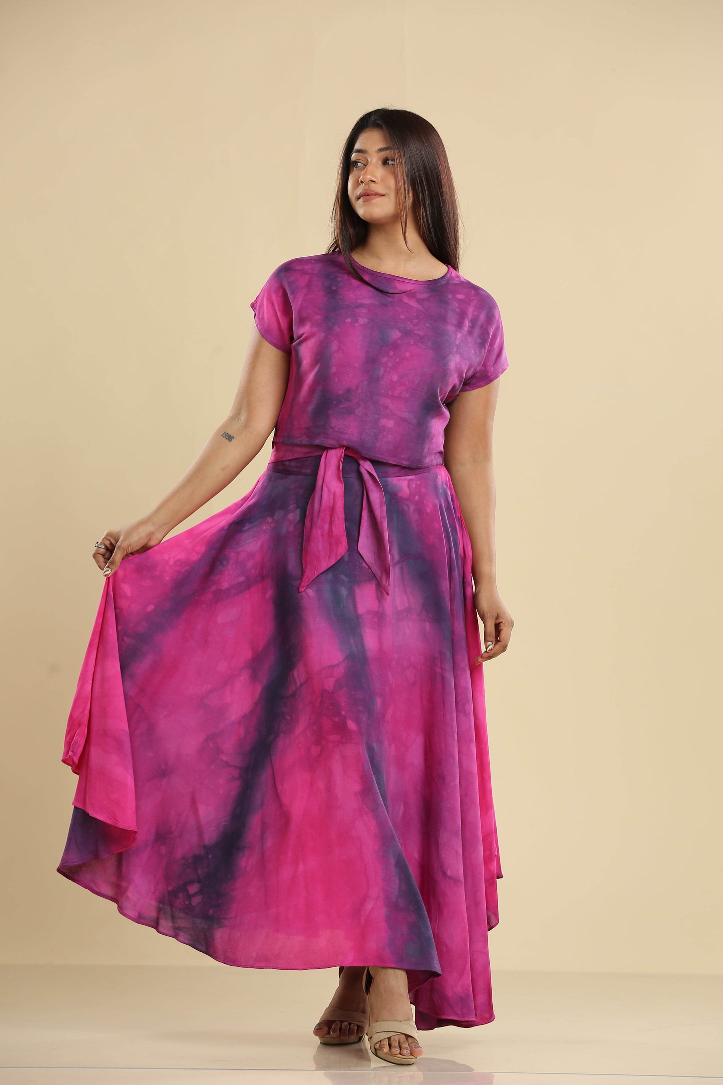 Amethyst Grace Maxi Batik Dress - Trend Republic