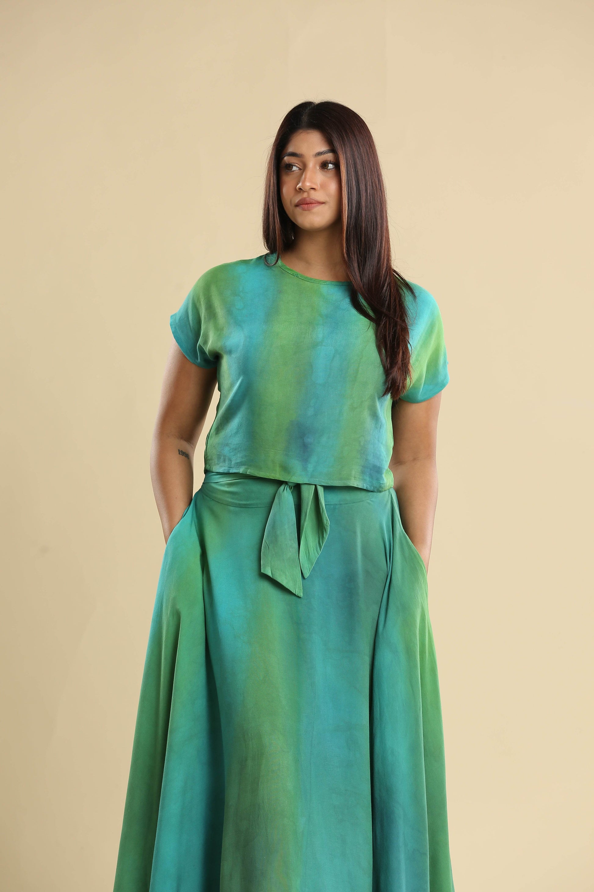 Emerald Breeze Maxi Batik Dress - Trend Republic