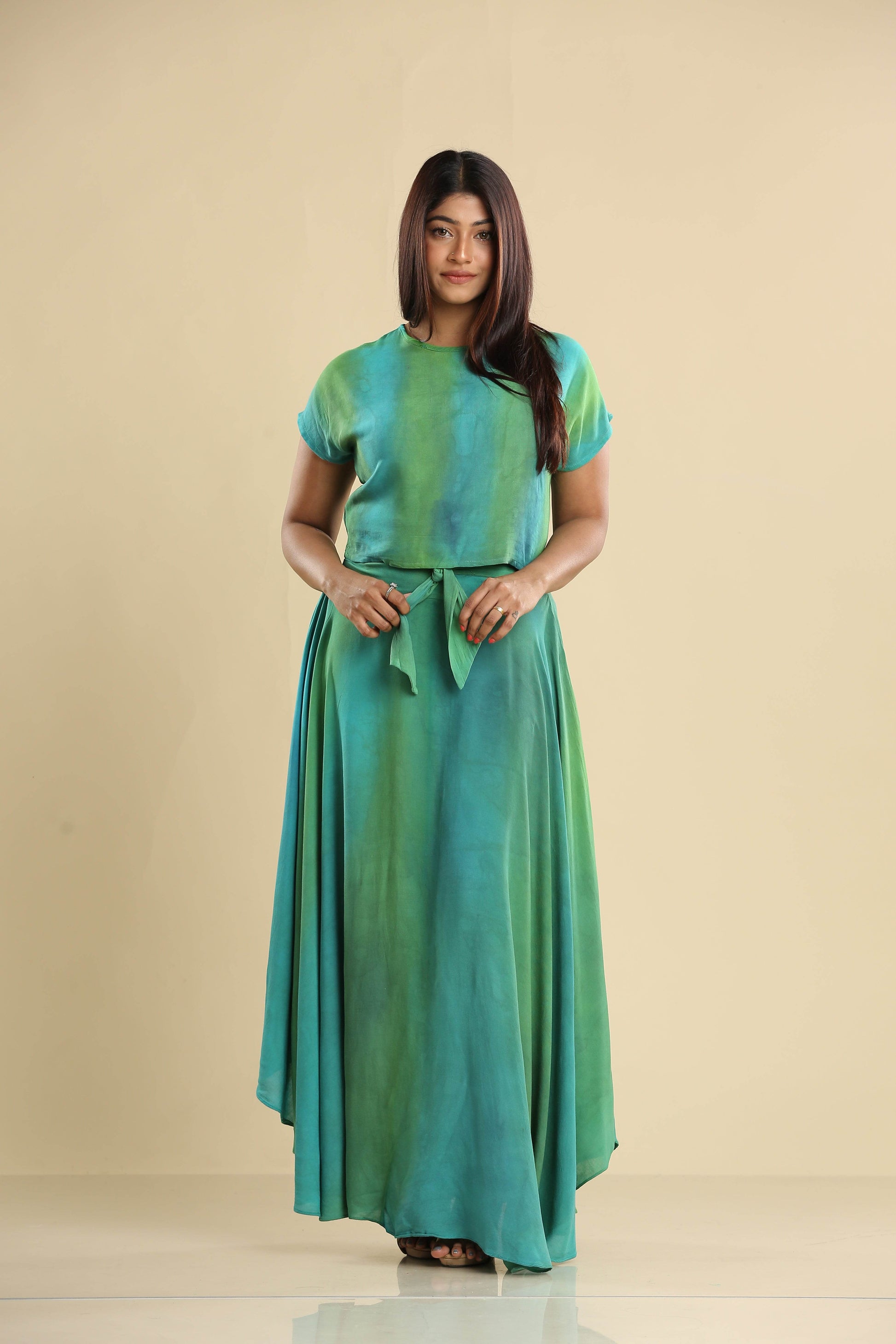 Emerald Breeze Maxi Batik Dress - Trend Republic