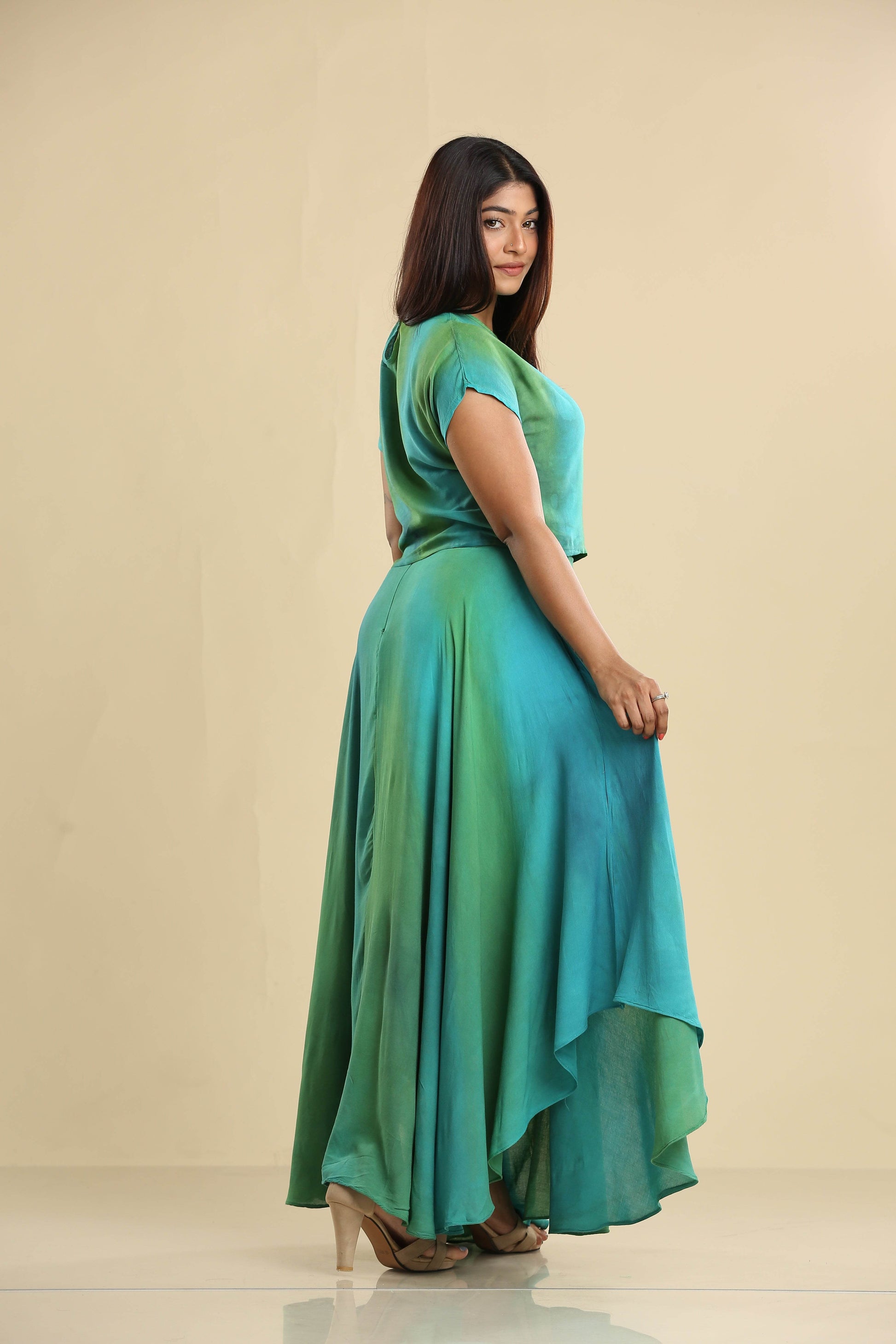 Emerald Breeze Maxi Batik Dress - Trend Republic