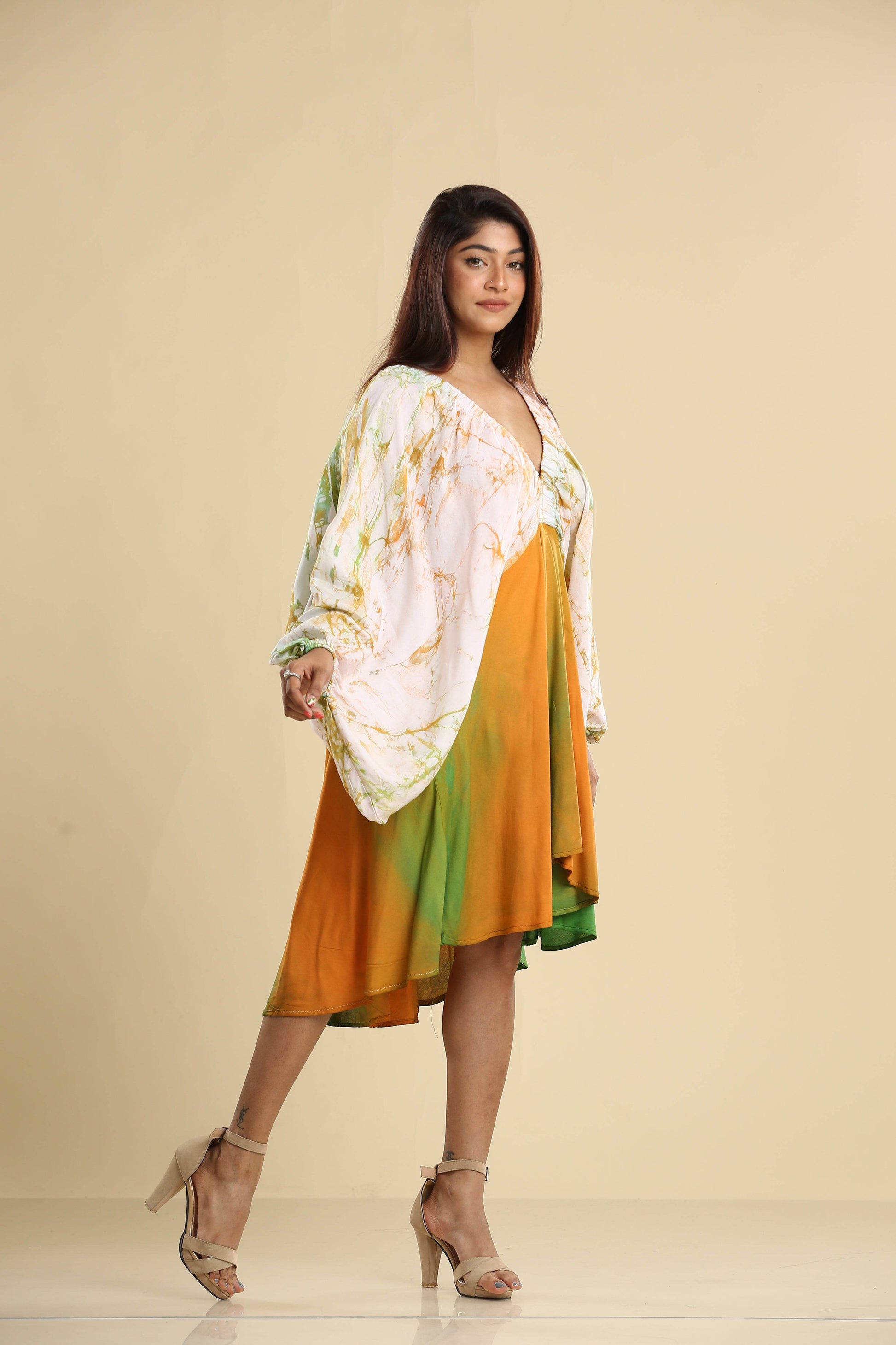 Golden Meadow Goddess Dress - Trend Republic