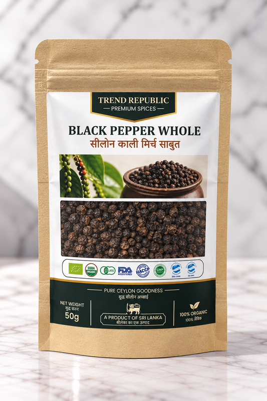 Black Pepper Whole (370-400 GL) 50g