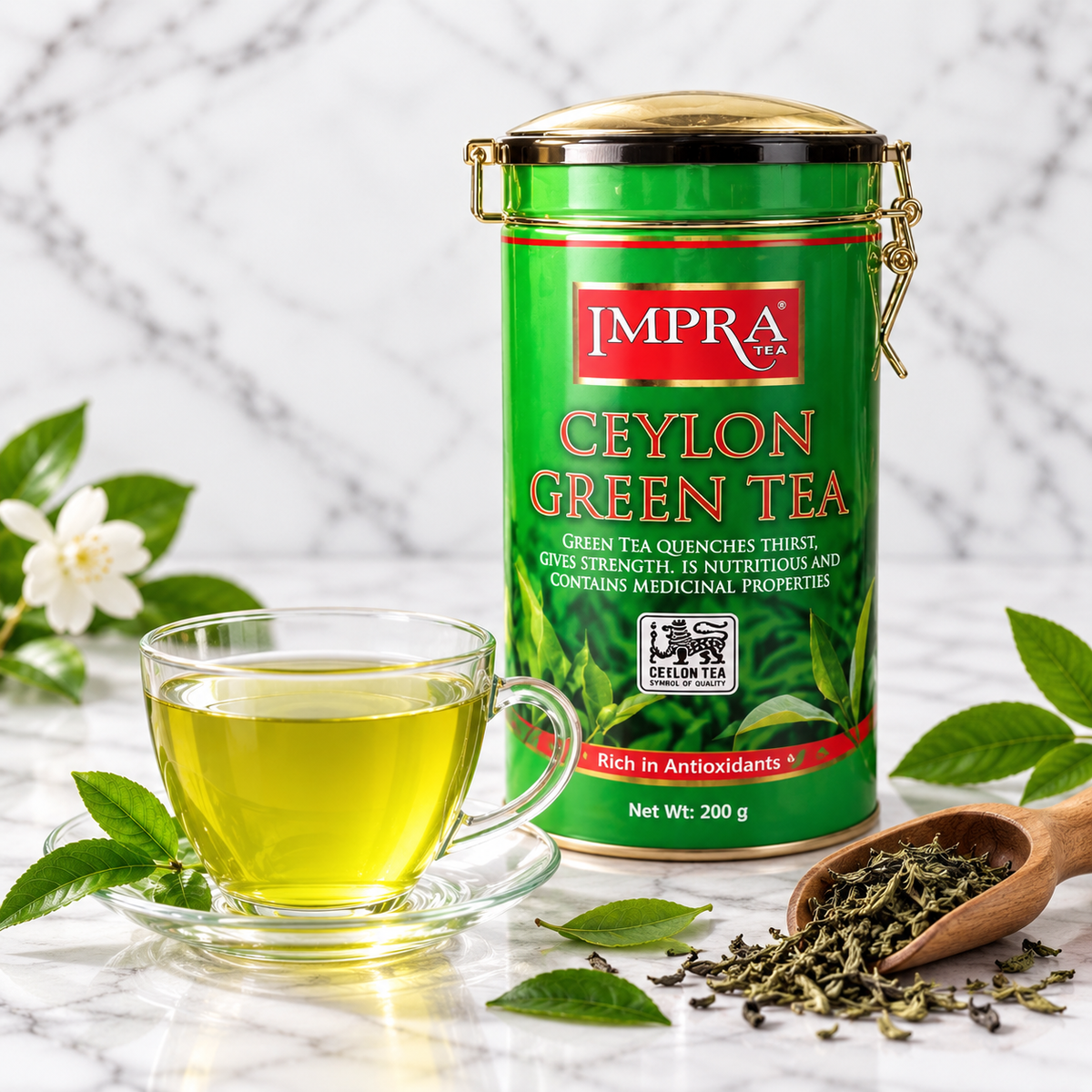 Impra Green Tea SL 180G Paper Caddy